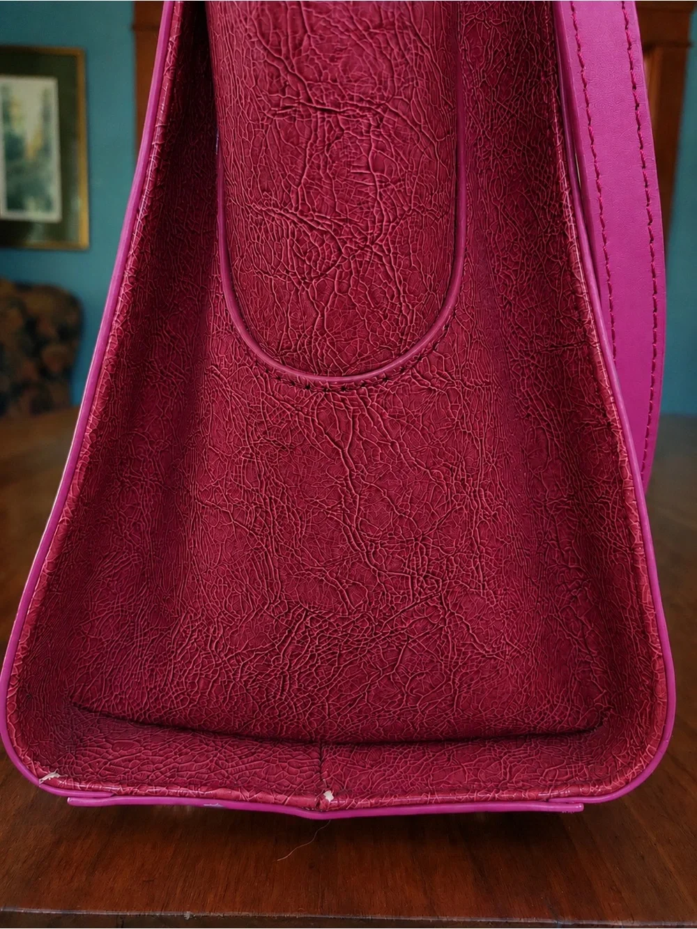 ZAC Zac Posen Large Pink Top Handle Satchel Crossbody Bag